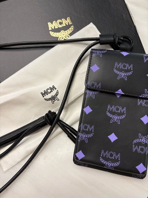 MCM crossbody bag new, black and purple