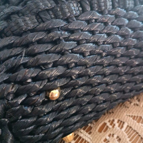 Bartoucci blue handbag like new