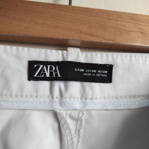Zara tailored white pants used, size M 38