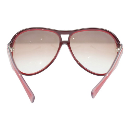 Marc Jacobs Vintage Oversized Aviator Sunglasses like new, red frame, brown lenses