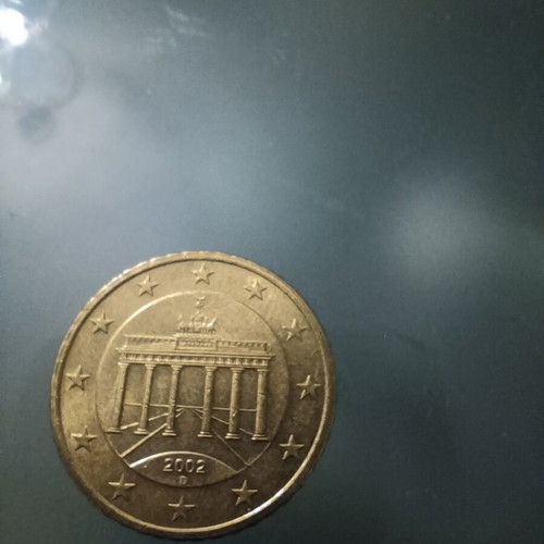 Germany 50 cent coin used, circulated 2002-2004