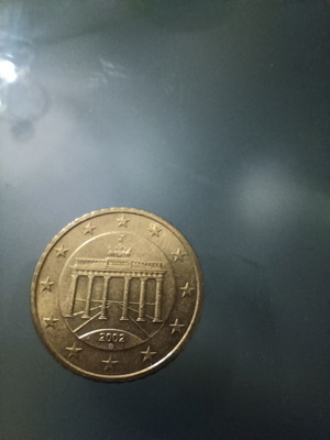 Germany 50 cent coin used, circulated 2002-2004