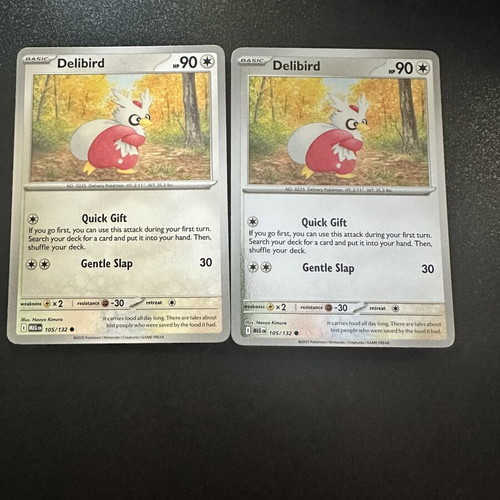 Delibird 105/132 Mega Evolution Pokemon card set
