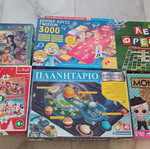 Board games and puzzles used, incomplete set