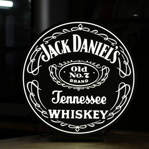 Jack Daniels Lightbox like new, 24 cm, USB powered with switch