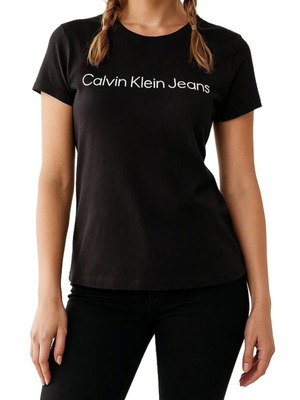 Γυναικεία μπλούζα Calvin Klein T-Shirt καινούργιο, μαύρο, μέγεθος M