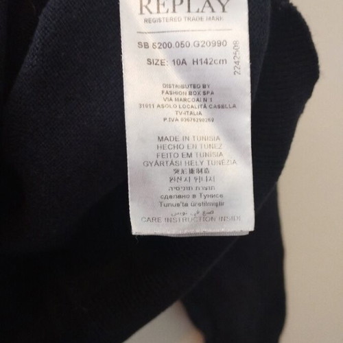 Replay knitwear kids blue like new, size 142 cm, 10A