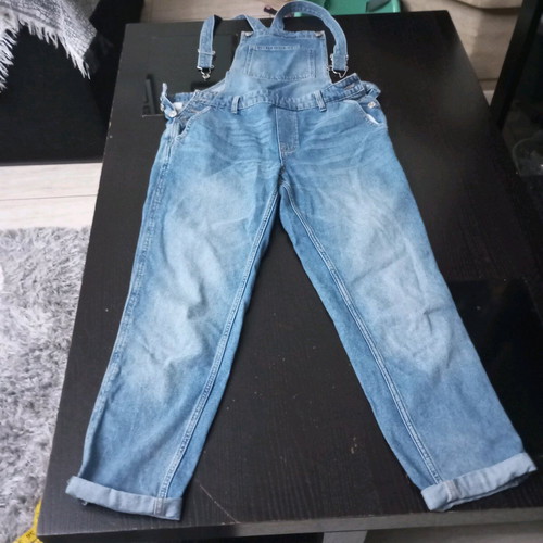 Denim overalls size 34 Bershka like new, blue