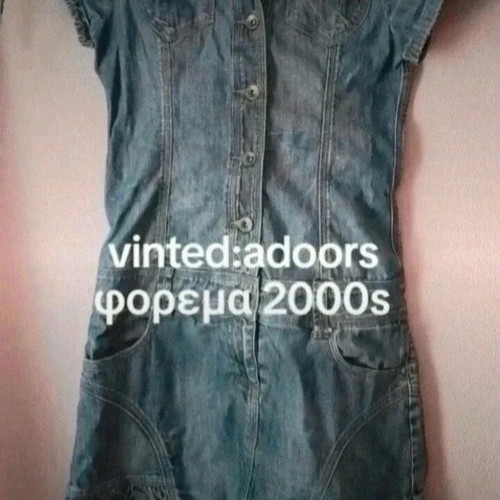 Denim dress Y2K like new, blue