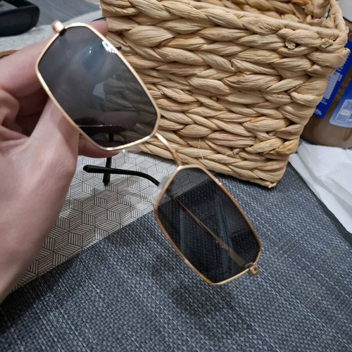 AV Sunglasses like new, black and gold