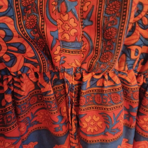 Women's silk top like new, multicolor, size L