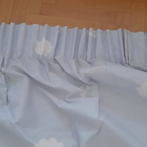 Children's Curtain with Pirate Theme like new, blue, 3×1.40 m