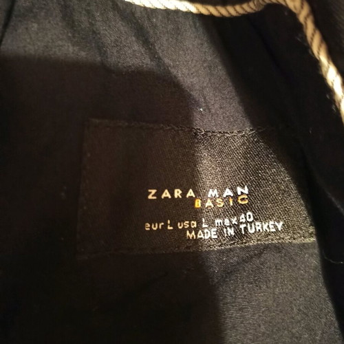 Zara Man trench coat black, size L, like new
