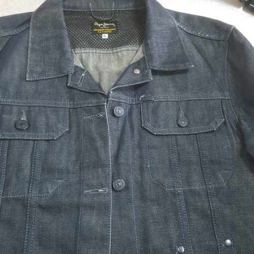 Pepe Jeans women's jacket new, black denim, size L