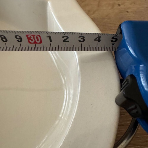 Baking dish with metal base like new, ceramic tray