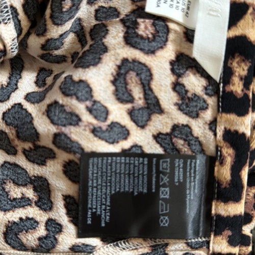 Skirt midi leopard H&M like new, size XL 42 14, brown