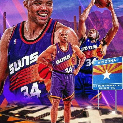 Nike Charles Barkley Suns HWC Nights Swingman Jersey size L new