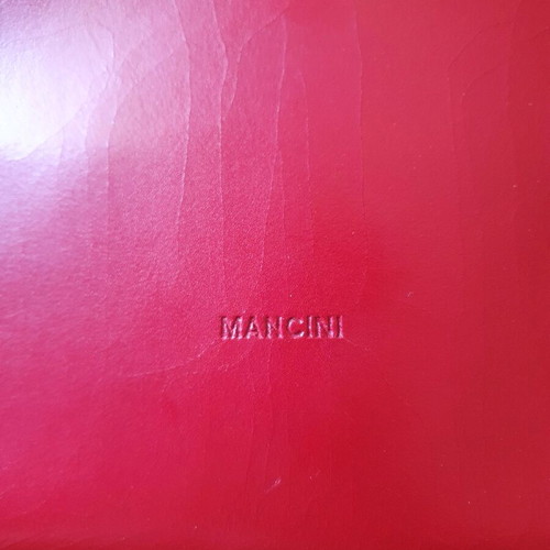 Mancini shoulder bag 100% leather red new made in Italy