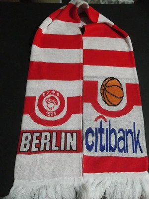 Euroleague Basketball F4 Berlin 2009 Olympiacos Scarf new