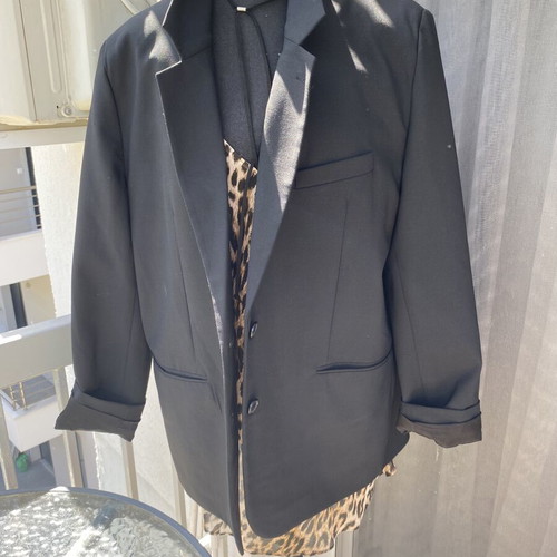 Zara black wool blazer like new, size XL 42 14