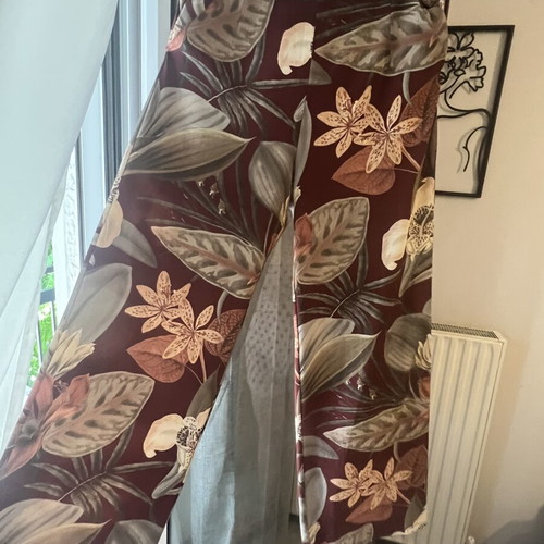 Floral pants size M like new, colorful