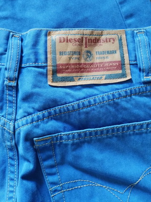 Diesel Jeans like new, bright blue, size 28