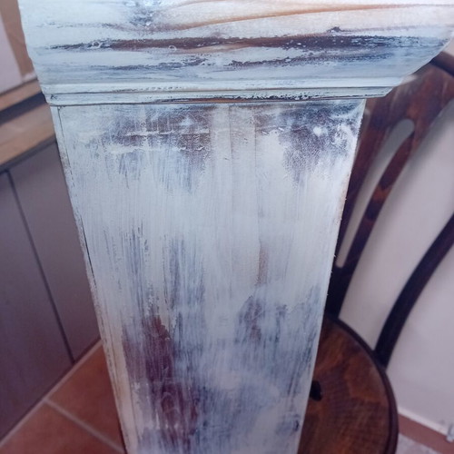 Icon Stand refurbished, early 1900s, chalk finish