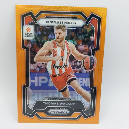 2023-24 Euroleague Prizm Thomas Walkup orange card new