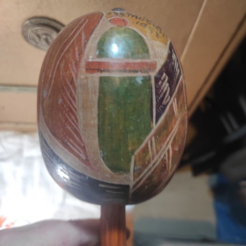Set of 2 vintage Colombian Cartagena Maracas 26cm like new