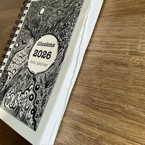 Illusions 2026 daily planner new, handmade
