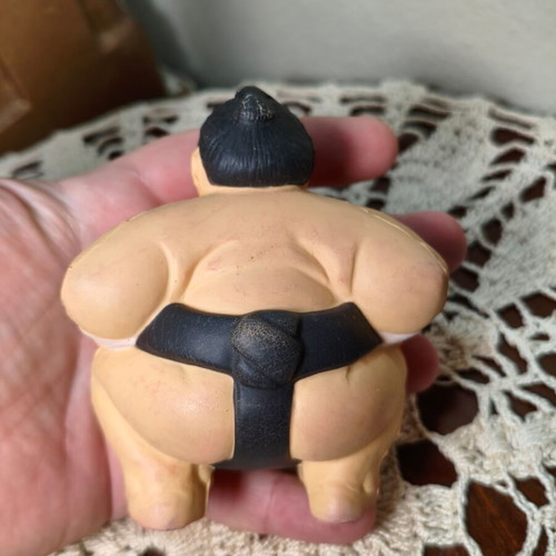 Vintage 2000 Hitachi Promo Sumo wrestler anxiety relief toy