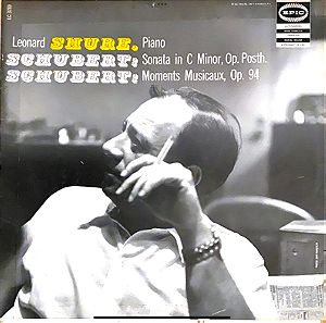 Leonard Shure, Schubert - Sonata In C Minor, Op. Posth. - Moments Musicaux, Op. 94 (LP). 1956. G / G