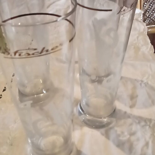 Fisher beer glasses unused, set of 4