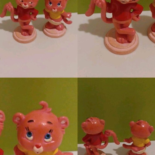 Pink Panther Bully figures used, vintage from Germany