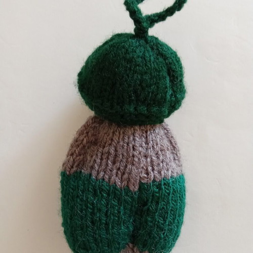 Knitted doll handmade, new