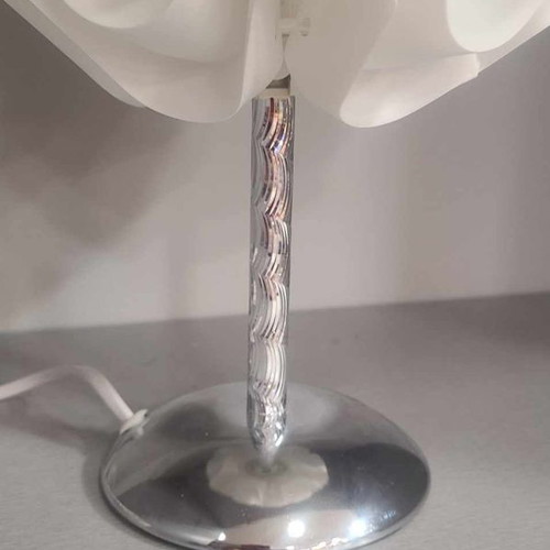 Touch table lamp white with metal base height 26cm new