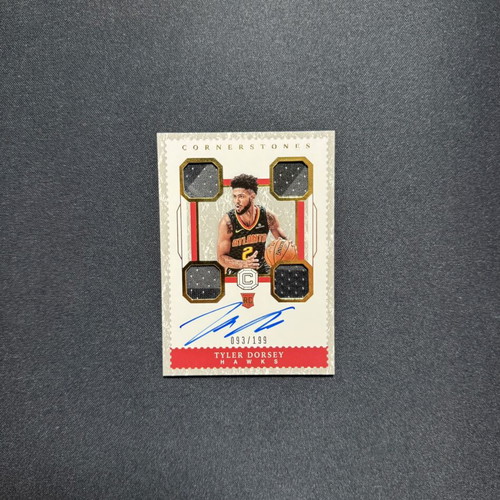 2017-18 Panini Cornerstones Tyler Dorsey Rookie Patch Auto Card like new
