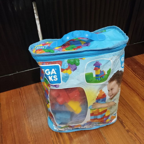 Fisher Price Mega Bloks used building blocks in bag