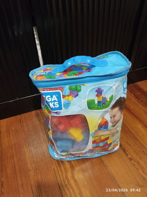 Fisher Price Mega Bloks used building blocks in bag