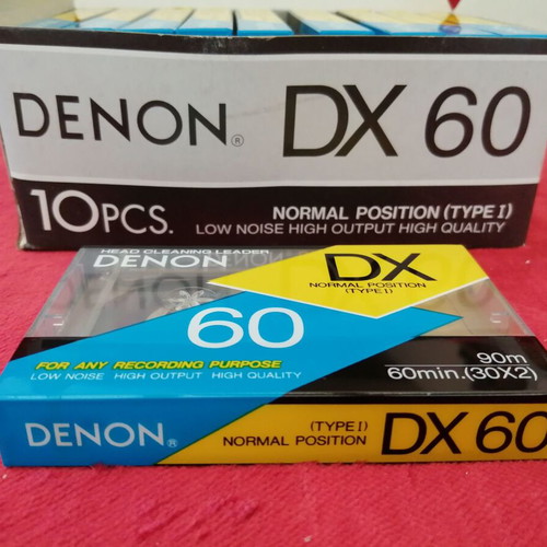 Κασέτες ήχου Denon πακέτο 10 τεμ 60 λεπτών καινούργιες