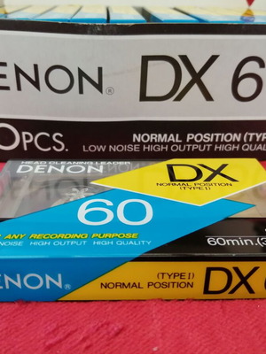 Κασέτες ήχου Denon πακέτο 10 τεμ 60 λεπτών καινούργιες