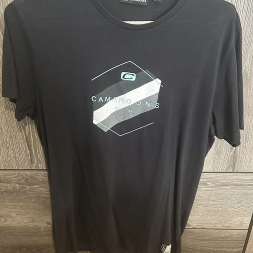 Short-sleeve t-shirt refurbished, size M, black