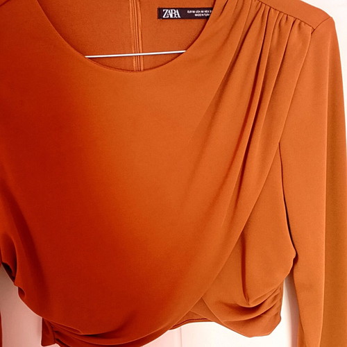 Crop top Zara brown new size M