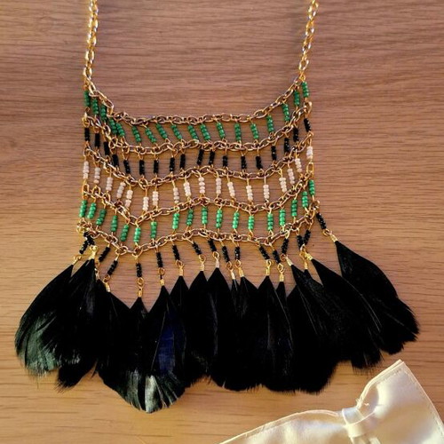 Necklace Li - La - Lo original unused multicolored and gold
