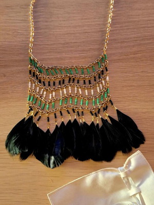 Necklace Li - La - Lo original unused multicolored and gold