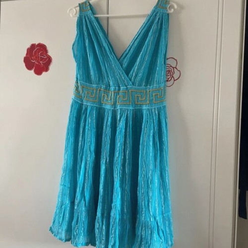 Antonella dress turquoise new, size L