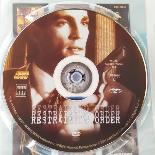 Restraining Order DVD like new, thriller action with subtitles