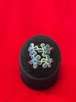 Silver 925 ring with opal used, size 54