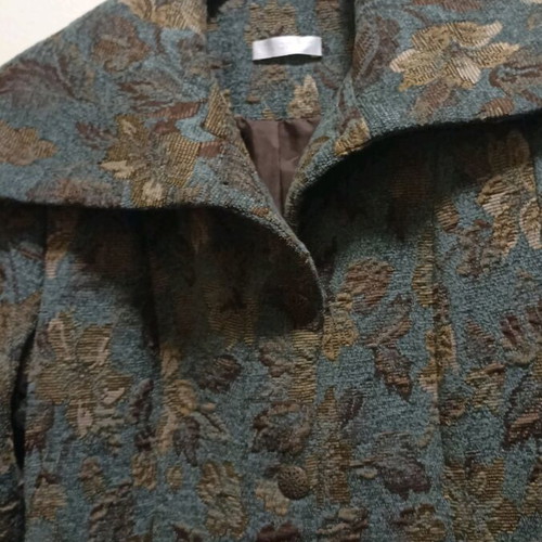Wool Polyester Coat in Khaki Beige, Size M, Like New
