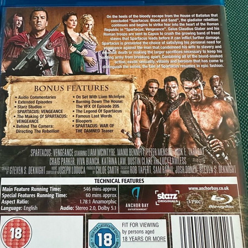 Spartacus Blu-Ray like new, all seasons on 14 discs